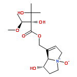 (1-hydroxy-4-oxido-2,3,5,7a-tetrahydro-1H-pyrrolizin-7-yl)methyl 2,3-dihydroxy-2-(1-methoxyethyl)-3-methylbutanoate (non-preferred name)