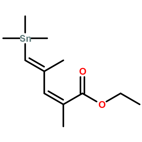 2,4-Pentadienoic acid, 2,4-dimethyl-5-(trimethylstannyl)-, ethyl ester,(2E,4Z)-