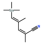 2,4-Pentadienenitrile, 2,4-dimethyl-5-(trimethylstannyl)-, (2Z,4Z)-