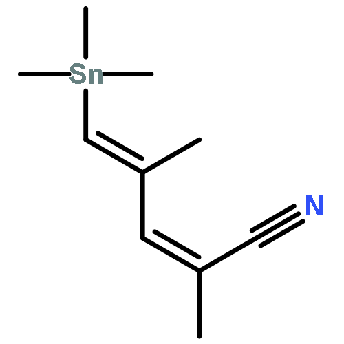 2,4-Pentadienenitrile, 2,4-dimethyl-5-(trimethylstannyl)-, (2Z,4Z)-