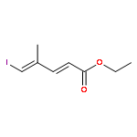 2,4-Pentadienoic acid, 5-iodo-4-methyl-, ethyl ester, (2Z,4Z)-