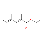 2,4-Pentadienoic acid, 5-iodo-2,4-dimethyl-, ethyl ester, (2E,4Z)-