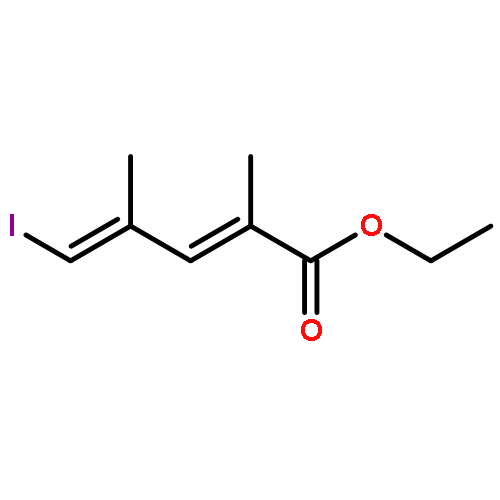 2,4-Pentadienoic acid, 5-iodo-2,4-dimethyl-, ethyl ester, (2E,4Z)-