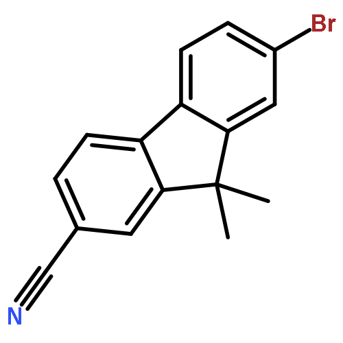 9H-Fluorene-2-carbonitrile, 7-bromo-9,9-dimethyl-