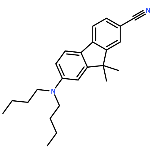 9H-Fluorene-2-carbonitrile, 7-(dibutylamino)-9,9-dimethyl-