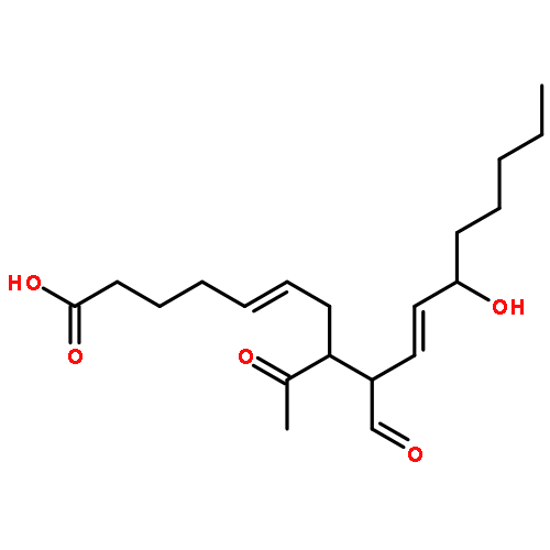 5,10-Heptadecadienoic acid, 8-acetyl-9-formyl-12-hydroxy-, (5Z,10E)-