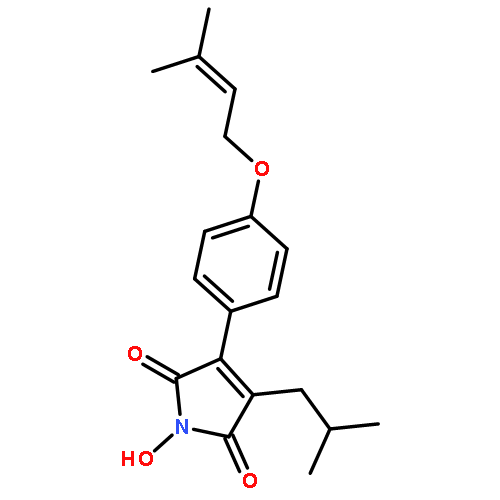 1H-Pyrrole-2,5-dione,1-hydroxy-3-[4-[(3-methyl-2-butenyl)oxy]phenyl]-4-(2-methylpropyl)-