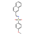 Benzenesulfonamide, 4-methoxy-N-(2-naphthalenylmethylene)-