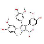 14-(4-hydroxy-3-methoxyphenyl)-3,11-dihydroxy-2,12-dimethoxy-8,9-dihydro-6H-chromeno[4',3':4,5]pyrrolo[2,1-a]isoquinolin-6-one