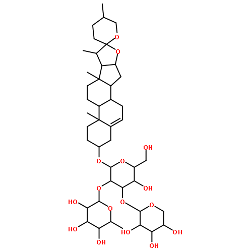 (3β,25R)-Spirost-5-en-3-yl 6-deoxy-α-L-mannopyranosyl-(1->2)-[β-D-xylopyranosyl-(1->3)]-β-D-glucopyranoside