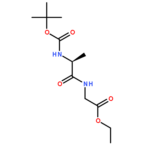 Glycine, N-[(1,1-dimethylethoxy)carbonyl]-L-alanyl-, ethyl ester