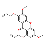 9H-XANTHEN-9-ONE, 3,6-DIMETHOXY-1,7-BIS(2-PROPENYLOXY)-
