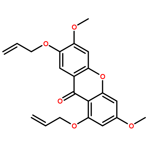9H-XANTHEN-9-ONE, 3,6-DIMETHOXY-1,7-BIS(2-PROPENYLOXY)-