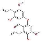 9H-Xanthen-9-one, 1,7-dihydroxy-3,6-dimethoxy-2,8-di-2-propenyl-