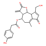 (3aR,4S,9aS,9bR)-9-(hydroxymethyl)-6-methyl-3-methylidene-2,7-dioxo-2,3,3a,4,5,7,9a,9b-octahydroazuleno[4,5-b]furan-4-yl (4-hydroxyphenyl)acetate