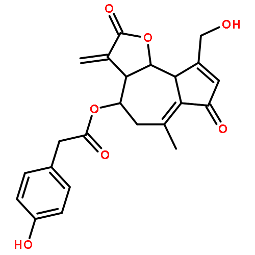 (3aR,4S,9aS,9bR)-9-(hydroxymethyl)-6-methyl-3-methylidene-2,7-dioxo-2,3,3a,4,5,7,9a,9b-octahydroazuleno[4,5-b]furan-4-yl (4-hydroxyphenyl)acetate