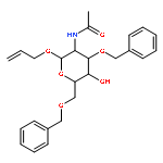 Allyl 2-(Acetylamino)-2-deoxy-3,6-bis-O-benzyl-β-D-glucopyranoside