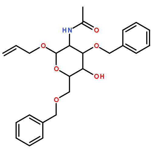 Allyl 2-(Acetylamino)-2-deoxy-3,6-bis-O-benzyl-β-D-glucopyranoside