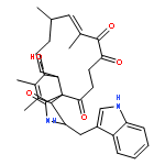 (3S,3aR,6S,6aR,7E,10S,11Z,17aR)-6-hydroxy-3-(1H-indol-3-ylmethyl)-4,5,10,12-tetramethyl-3,3a,6,6a,9,10,15,16-octahydro-1H-cyclotrideca[d]isoindole-1,13,14,17(2H)-tetrone