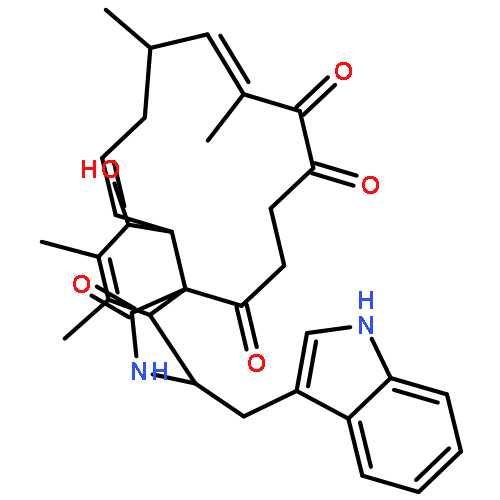 (3S,3aR,6S,6aR,7E,10S,11Z,17aR)-6-hydroxy-3-(1H-indol-3-ylmethyl)-4,5,10,12-tetramethyl-3,3a,6,6a,9,10,15,16-octahydro-1H-cyclotrideca[d]isoindole-1,13,14,17(2H)-tetrone