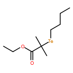 Propanoic acid, 2-(butyltelluro)-2-methyl-, ethyl ester