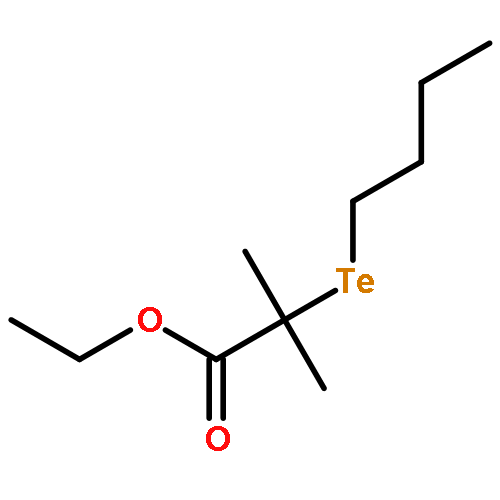 Propanoic acid, 2-(butyltelluro)-2-methyl-, ethyl ester