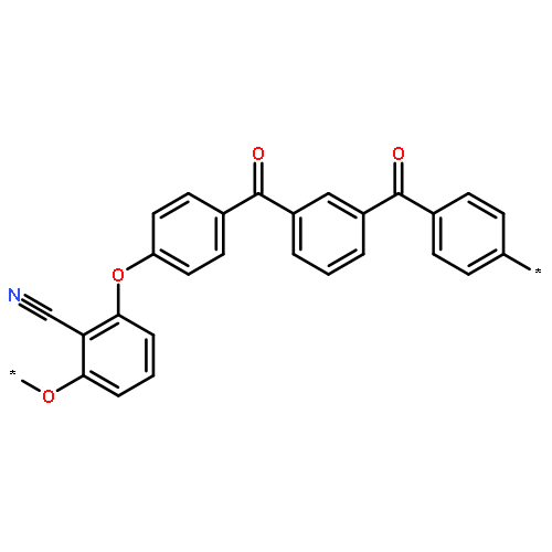 Poly[oxy(2-cyano-1,3-phenylene)oxy-1,4-phenylenecarbonyl-1,3-phenyl
enecarbonyl-1,4-phenylene]