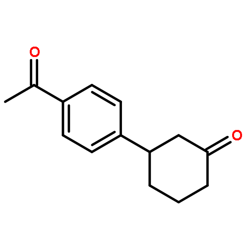 Cyclohexanone, 3-(4-acetylphenyl)-, (3S)-