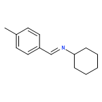 Cyclohexanamine, N-[(4-methylphenyl)methylene]-