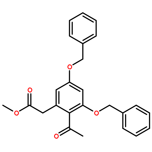 BENZENEACETIC ACID, 2-ACETYL-3,5-BIS(PHENYLMETHOXY)-, METHYL ESTER