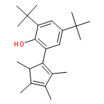 Phenol,2,4-bis(1,1-dimethylethyl)-6-(2,3,4,5-tetramethylcyclopentadienyl)-