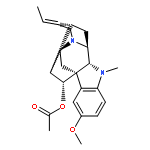 (17R,19E)-17-acetoxy-10-methoxy-ajmal-19-ene