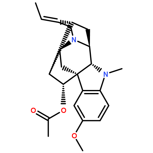 (17R,19E)-17-acetoxy-10-methoxy-ajmal-19-ene