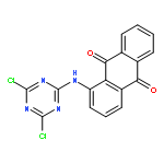 2-(1-anthraquinonylamino)-4,6-dichloro-1,3,5-triazine