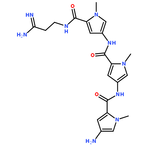 1H-Pyrrole-2-carboxamide,N-[5-[[(3-amino-3-iminopropyl)amino]carbonyl]-1-methyl-1H-pyrrol-3-yl]-4-[[(4-amino-1-methyl-1H-pyrrol-2-yl)carbonyl]amino]-1-methyl-