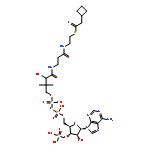 S-[2-[3-[[4-[[[(2R,3S,4R,5R)-5-(6-AMINOPURIN-9-YL)-4-HYDROXY-3-PHOSPHONOOXYOXOLAN-2-YL]METHOXY-HYDROXYPHOSPHORYL]OXY-HYDROXYPHOSPHORYL]OXY-2-HYDROXY-3,3-DIMETHYLBUTANOYL]AMINO]PROPANOYLAMINO]ETHYL] 2-CYCLOBUTYLETHANETHIOATE