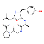 CYCLO(L-ALANYLGLYCYL-L-PROLYL-L-VALYL-L-TYROSYL)