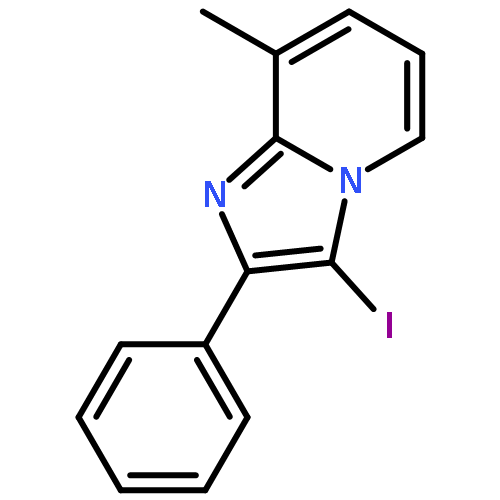 Imidazo[1,2-a]pyridine, 3-iodo-8-methyl-2-phenyl-