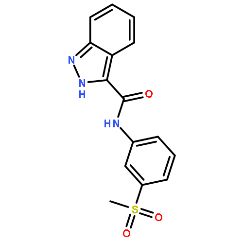 1H-Indazole-3-carboxamide, N-[3-(methylsulfonyl)phenyl]-