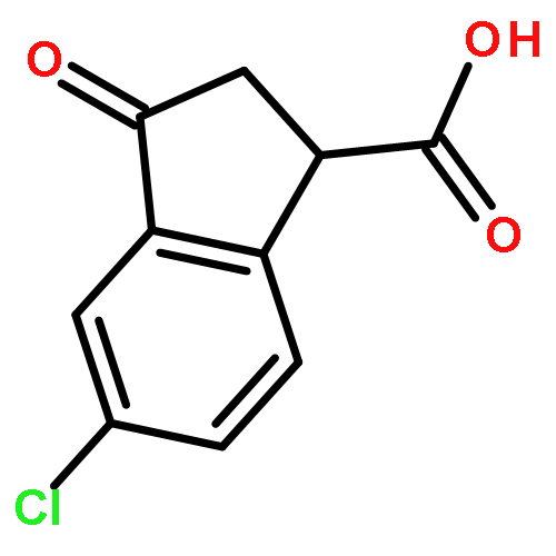 5-Chloro-3-oxo-2,3-dihydro-1H-indene-1-carboxylic acid