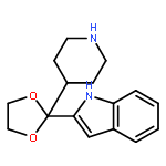 1H-INDOLE, 2-[2-(4-PIPERIDINYL)-1,3-DIOXOLAN-2-YL]-