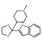 1H-INDOLE, 2-[2-(1-METHYL-4-PIPERIDINYL)-1,3-DIOXOLAN-2-YL]-