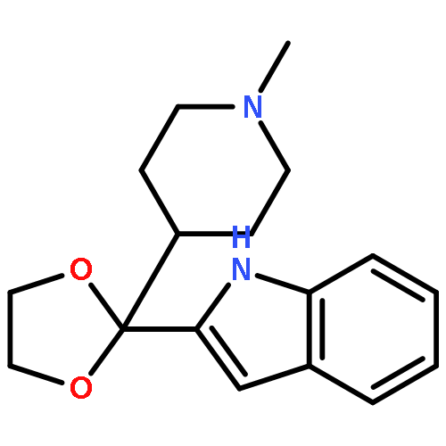 1H-INDOLE, 2-[2-(1-METHYL-4-PIPERIDINYL)-1,3-DIOXOLAN-2-YL]-