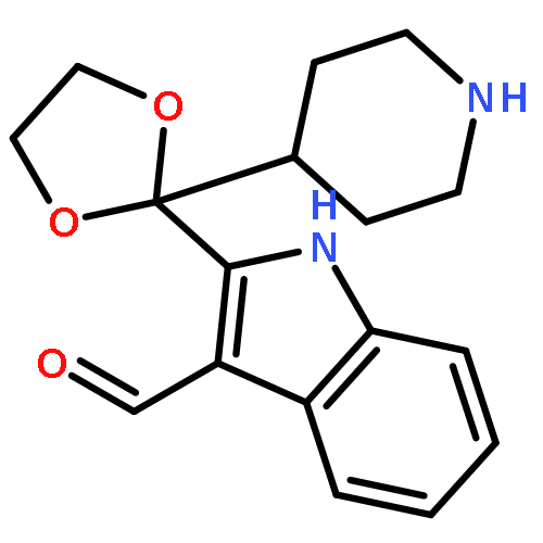 1H-INDOLE-3-CARBOXALDEHYDE, 2-[2-(4-PIPERIDINYL)-1,3-DIOXOLAN-2-YL]-