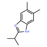 1H-Benzimidazole, 5,6-dimethyl-2-(1-methylethyl)-