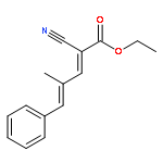 2,4-Pentadienoic acid, 2-cyano-4-methyl-5-phenyl-, ethyl ester, (E,E)-