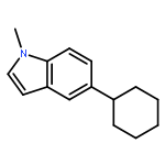 1H-Indole, 5-cyclohexyl-1-methyl-