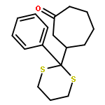 CYCLOHEPTANONE, 3-(2-PHENYL-1,3-DITHIAN-2-YL)-