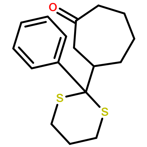 CYCLOHEPTANONE, 3-(2-PHENYL-1,3-DITHIAN-2-YL)-