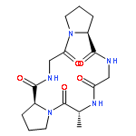 Cyclo(D-alanyl-L-prolylglycyl-L-prolylglycyl)